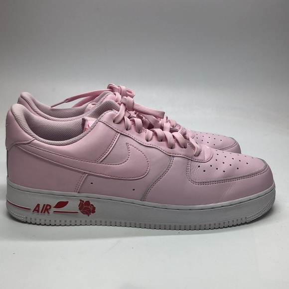 Mens Air Force 1 “07 Pink/White CU6312-600 USED Worn Once Sz 14 - Picture 2 of 10